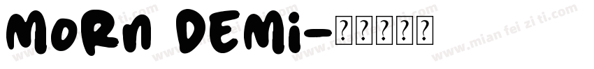 Morn Demi字体转换